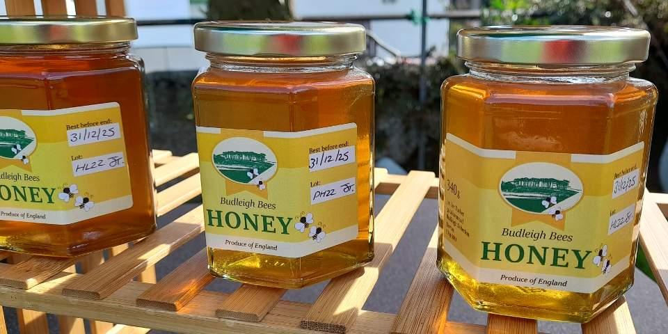Jars of Budleigh Bees Honey